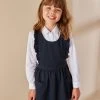 Next Ruffle Detail Pinafore School Dress (3-14yrs) -Angel & Rocket Shop M82 229s