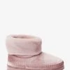 Next Pink Shimmer Faux Fur Lined Slipper Boots 2 Next Pink Shimmer Faux Fur Lined Slipper Boots -Angel & Rocket Shop M90119s