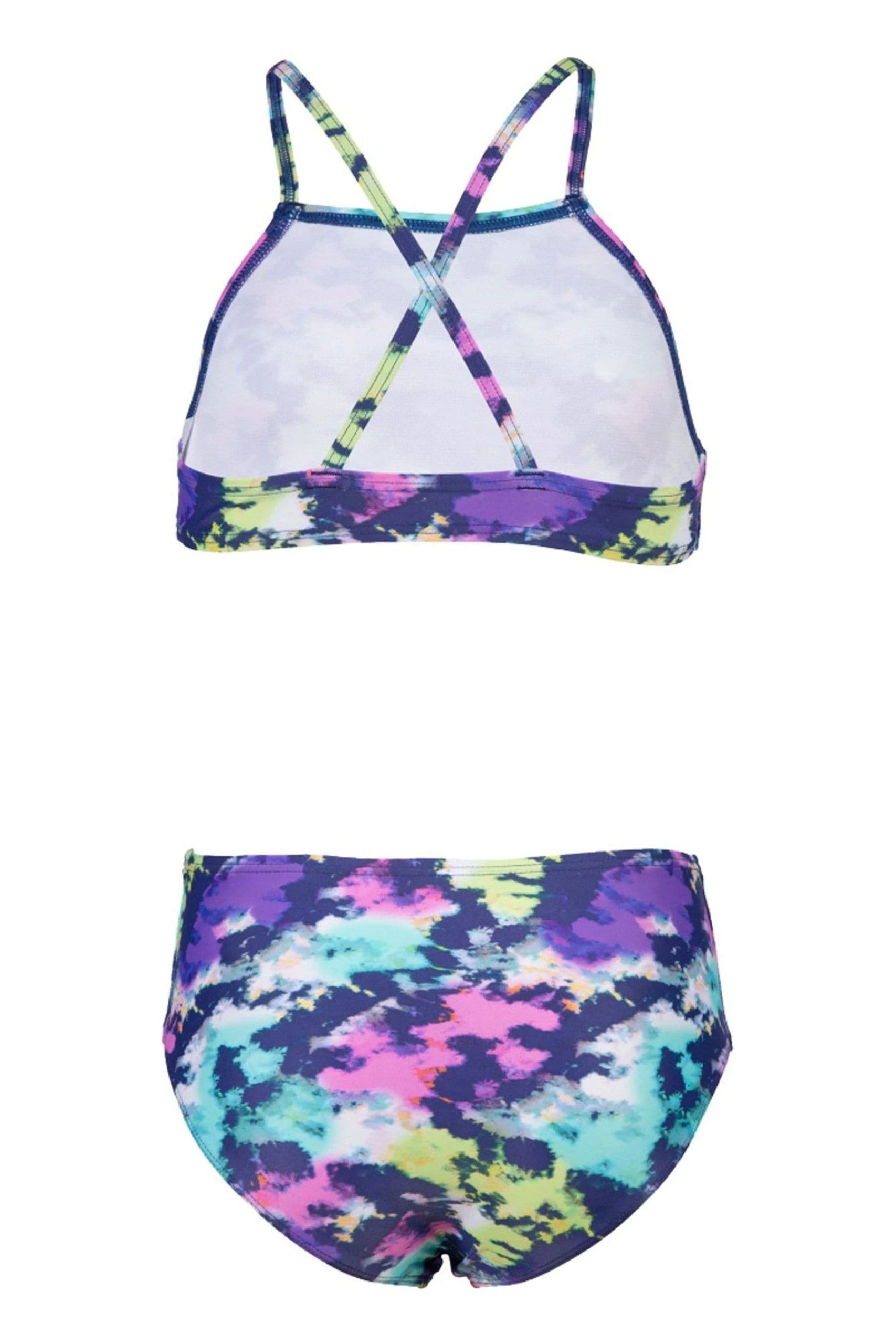 Arena Girls Blue Tie And Dye Crop Top Bikini 6 Arena Girls Blue Tie And Dye Crop Top Bikini - Image 4