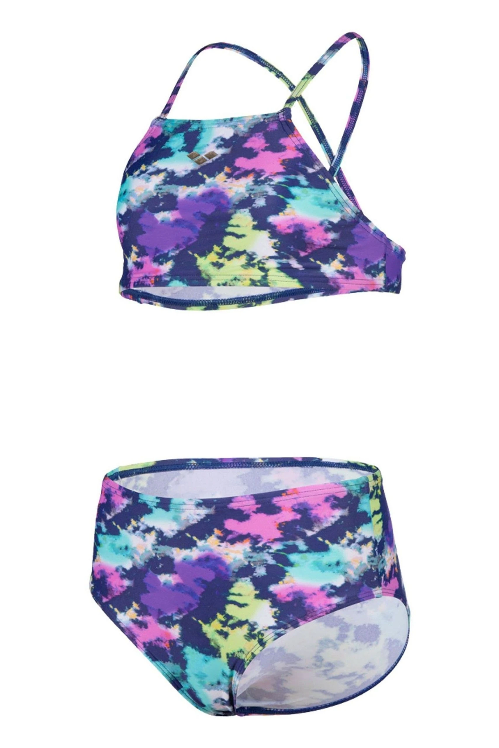 Arena Girls Blue Tie And Dye Crop Top Bikini 7 Arena Girls Blue Tie And Dye Crop Top Bikini - Image 5