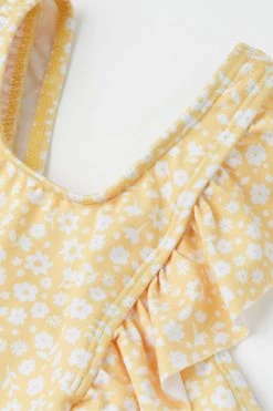 Polarn O. Pyret Polarn O Pyret Yellow Floral Print Swimsuit -Angel & Rocket Shop N39354s2