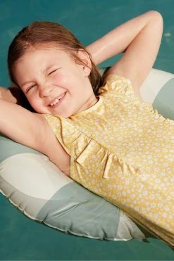 Polarn O. Pyret Polarn O Pyret Yellow Floral Print Swimsuit -Angel & Rocket Shop N39354s4