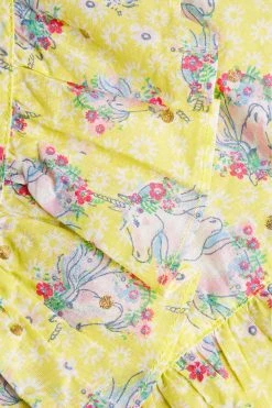 Monsoon Yellow Unicorn Frill Dress -Angel & Rocket Shop N43856s3