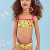 Angels By Accessorize Kids Yellow Sunshine Print Bikini Set With Recycled Polyester -Angel & Rocket Shop N45572s