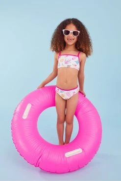 Angels By Accessorize Kids Pink Shell And Fish Print Bikini Set With Recycled Polyester