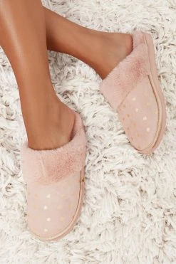 Lipsy Faux Suede Mule Slipper -Angel & Rocket Shop P29022s3