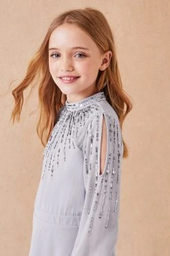 Lipsy Long Sleeve Sequin Occasion Dress -Angel & Rocket Shop Q23416s3