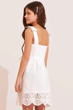 Lipsy Bow Strap Crochet Dress -Angel & Rocket Shop Q32081s2