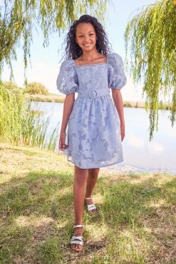 Lipsy Puff Sleeve Occasion Dress (3yrs-16yrs) -Angel & Rocket Shop Q32431s2