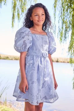 Lipsy Puff Sleeve Occasion Dress (3yrs-16yrs) -Angel & Rocket Shop Q32431s3