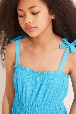 Lipsy Jersey Bow Strap Ruched Maxi Dress -Angel & Rocket Shop Q36104s4