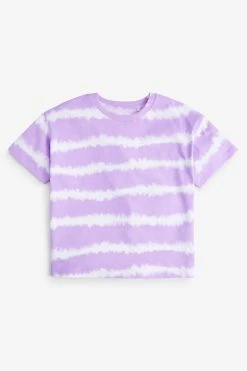 Next Lilac Purple 3 Pack Marble T-Shirts (3-16yrs) -Angel & Rocket Shop T00949s4