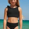 Next Black Textured Tie Shoulder Bikini Set (3-16yrs) 2 Next Black Textured Tie Shoulder Bikini Set (3-16yrs) -Angel & Rocket Shop T18 760s