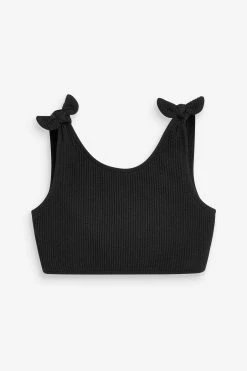 Next Black Textured Tie Shoulder Bikini Set (3-16yrs) 15 Next Black Textured Tie Shoulder Bikini Set (3-16yrs) -Angel & Rocket Shop T18 760s5