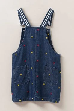 Crew Clothing Company Blue Cotton Straight Dress 7 Crew Clothing Company Blue Cotton Straight Dress -Angel & Rocket Shop T31256s3