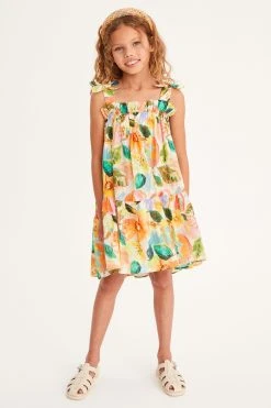 Next Tie Shoulder Printed Summer Dress (3-16yrs) -Angel & Rocket Shop T46 828s3