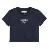 Tommy Hilfiger Blue Tommy Graphic Cropped T-Shirt -Angel & Rocket Shop T49795s