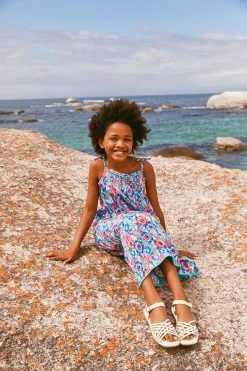 Fat Face FatFace Pink Rosa Tropical Print Dress