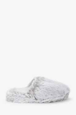 Next Recycled Faux Fur Mule Slippers
