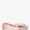 Next Pink Velvet Moccasin Slippers -Angel & Rocket Shop T53620s