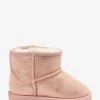 Next Pink Shimmer Slipper Boots -Angel & Rocket Shop T53762s