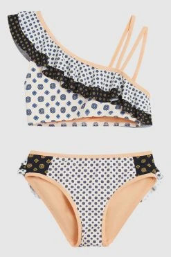 Reiss Frankie Junior Ruffle Shoulder Print Bikini 9 Reiss Frankie Junior Ruffle Shoulder Print Bikini -Angel & Rocket Shop T53803s2