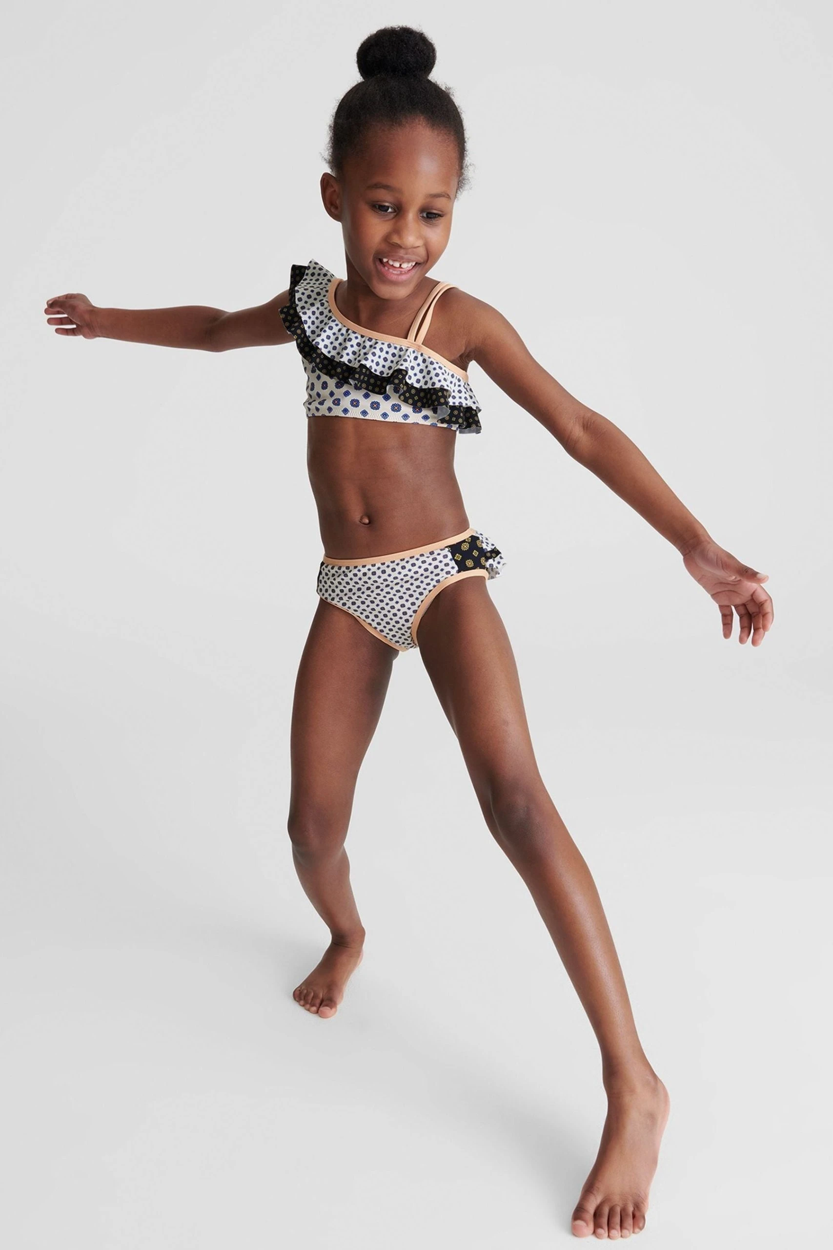 Reiss Frankie Junior Ruffle Shoulder Print Bikini 6 Reiss Frankie Junior Ruffle Shoulder Print Bikini - Image 4