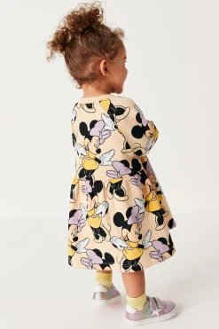 Next Disney Minnie Mouse Beige Disney Sweat Dress (3mths-7yrs) -Angel & Rocket Shop T54 528s3