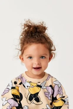 Next Disney Minnie Mouse Beige Disney Sweat Dress (3mths-7yrs) -Angel & Rocket Shop T54 528s4