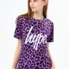 Hype. Purple Funk Leopard T-Shirt -Angel & Rocket Shop T63485s