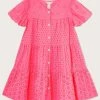 Monsoon Pink Broderie Button Dress 2 Monsoon Pink Broderie Button Dress -Angel & Rocket Shop T67688s