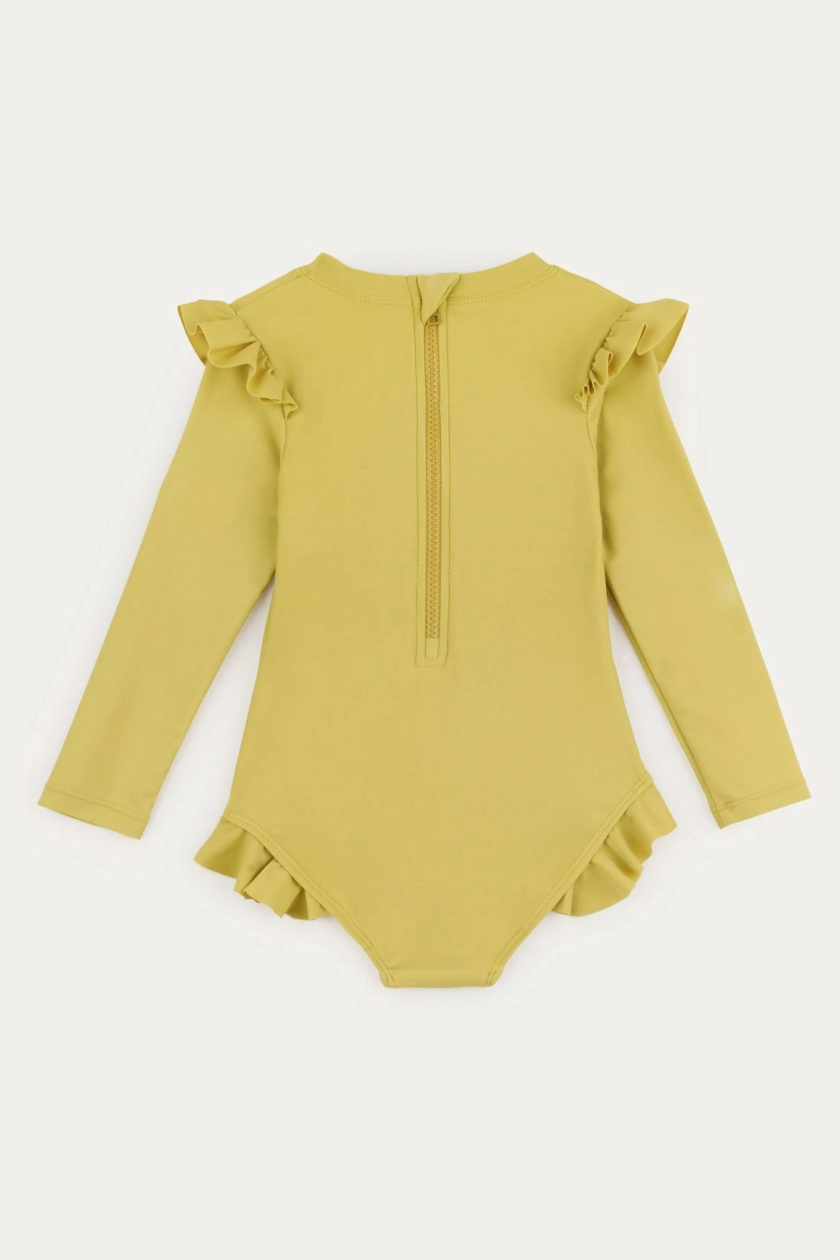 KIDLY Yellow Recycled Long Sleeve Swimsuit 4 KIDLY Yellow Recycled Long Sleeve Swimsuit - Image 2