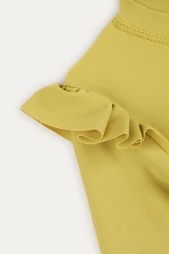 KIDLY Yellow Recycled Long Sleeve Swimsuit 8 KIDLY Yellow Recycled Long Sleeve Swimsuit -Angel & Rocket Shop T68520s3