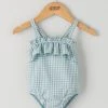 Mamas & Papas Blue Gingham Swimsuit -Angel & Rocket Shop T69721s