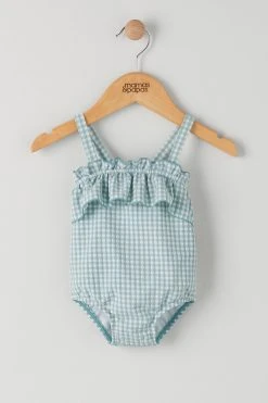 Mamas & Papas Blue Gingham Swimsuit
