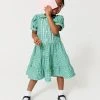 Clarks Clarks Gingham School Dress And Scrunchie Set -Angel & Rocket Shop T77572s