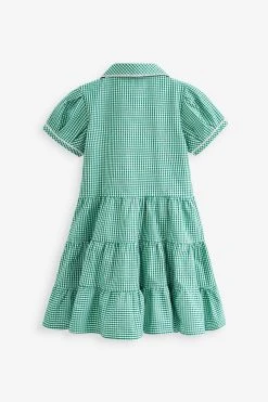 Clarks Clarks Gingham School Dress And Scrunchie Set -Angel & Rocket Shop T77572s8