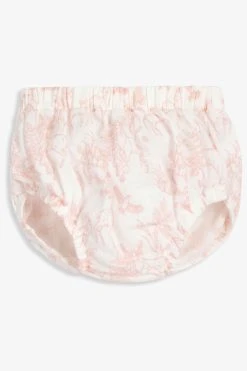 The Little Tailor Pink Woodland Baby Dress And Bloomer Set -Angel & Rocket Shop T77799s4