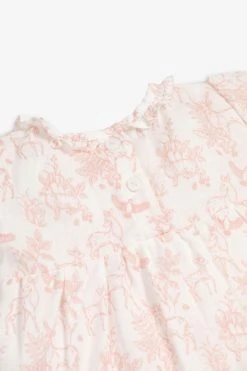 The Little Tailor Pink Woodland Baby Dress And Bloomer Set -Angel & Rocket Shop T77799s7