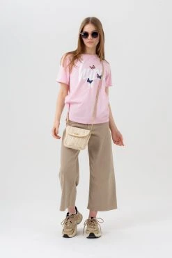 Hype. Pink Butterfly Script T-Shirt -Angel & Rocket Shop T78528s4