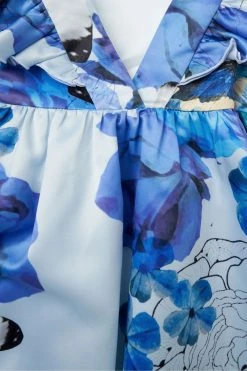 Angel & Rocket Blue Jasmine Floral Dress -Angel & Rocket Shop T80075s8