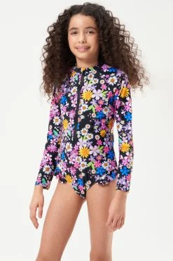 Angel & Rocket Sacha Daisy Black Swim Suit