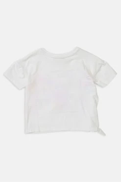 Angel & Rocket White Brooke Tie Side T-Shirt -Angel & Rocket Shop T80084s3