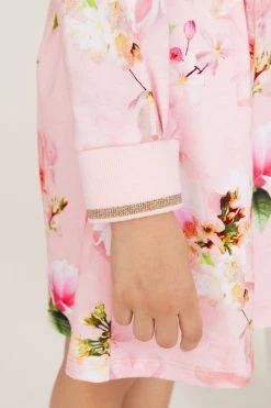 Baker By Ted Baker Pink Floral Jersey Dress -Angel & Rocket Shop T87261s4