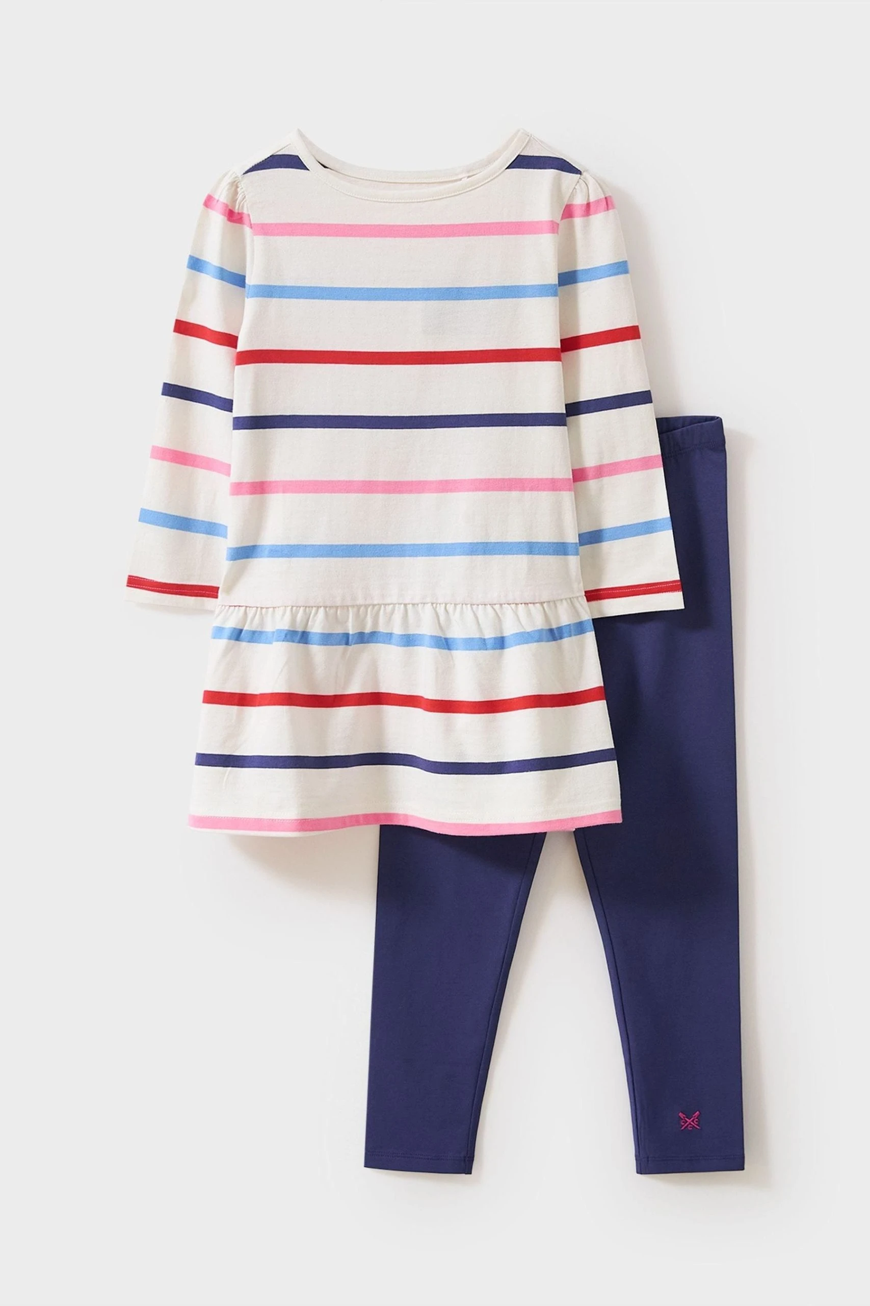 Crew Clothing Company Mid Blue Stripe Cotton A-Line Dress 3 Crew Clothing Company Mid Blue Stripe Cotton A-Line Dress