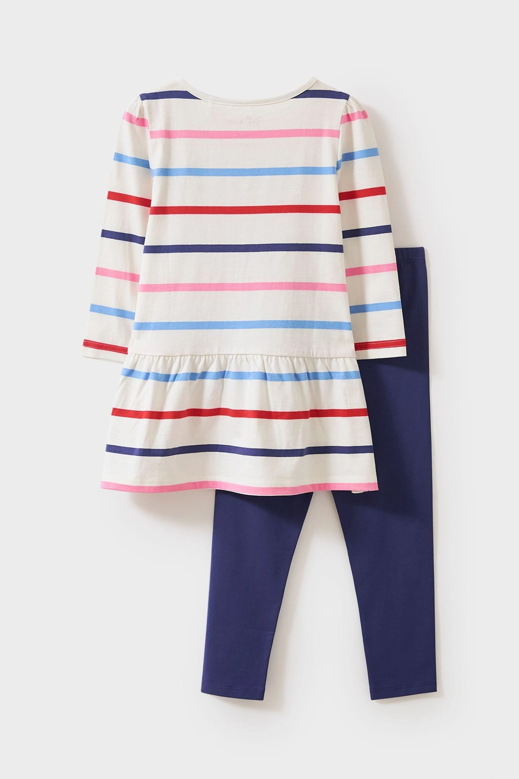 Crew Clothing Company Mid Blue Stripe Cotton A-Line Dress 4 Crew Clothing Company Mid Blue Stripe Cotton A-Line Dress - Image 2