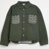 River Island Oversized Green Embroidered Shirt 1 River Island Oversized Green Embroidered Shirt -Angel & Rocket Shop T99467s