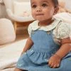 Next Denim Baby Pinafore And Bodysuit 2 Piece Set (0mths-2yrs) -Angel & Rocket Shop TT9 945s