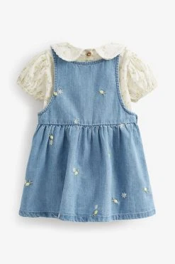 Next Denim Baby Pinafore And Bodysuit 2 Piece Set (0mths-2yrs) 12 Next Denim Baby Pinafore And Bodysuit 2 Piece Set (0mths-2yrs) -Angel & Rocket Shop TT9 945s5