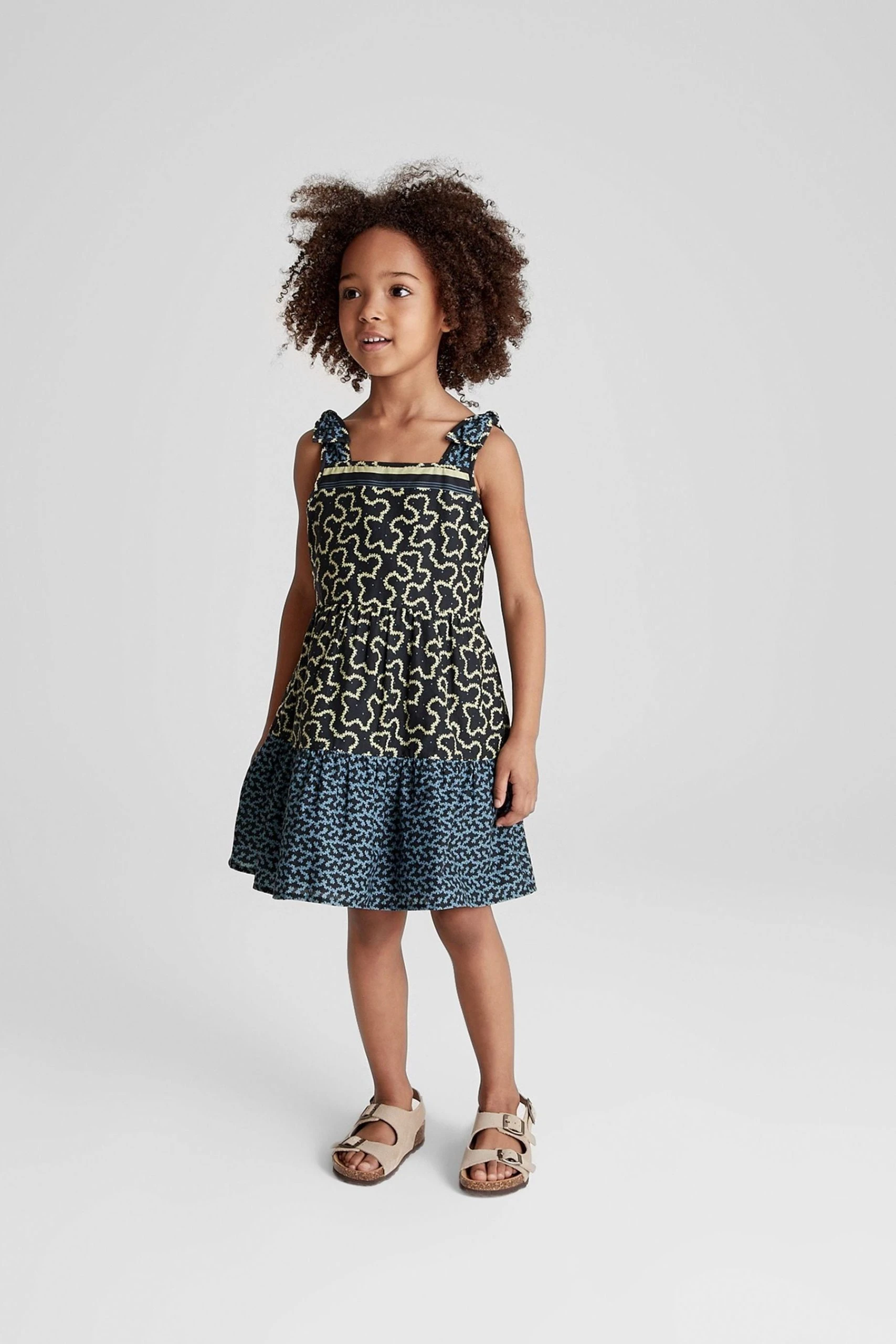 Reiss Rosie Junior Abstract Print Bow Detail Dress 3 Reiss Rosie Junior Abstract Print Bow Detail Dress